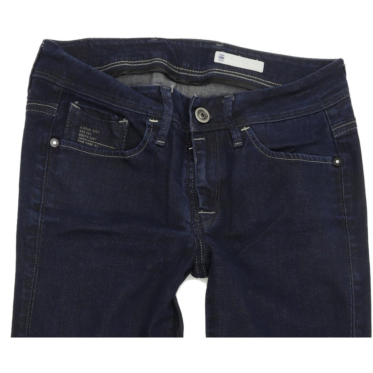 G-Star Nova  Women Blue Straight Regular Stretch Jeans W28 L30