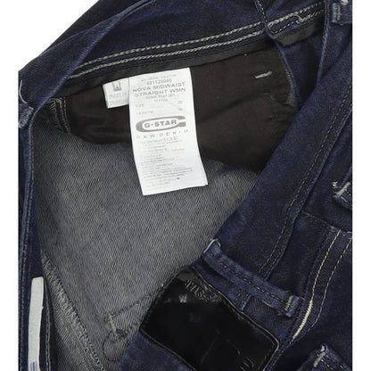 G-Star Nova  Women Blue Straight Regular Stretch Jeans W28 L30