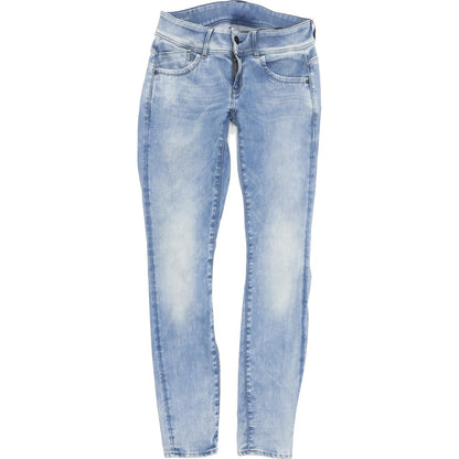 G-Star Lynn Mid Women Blue Skinny Slim Stretch Jeans W28 L32