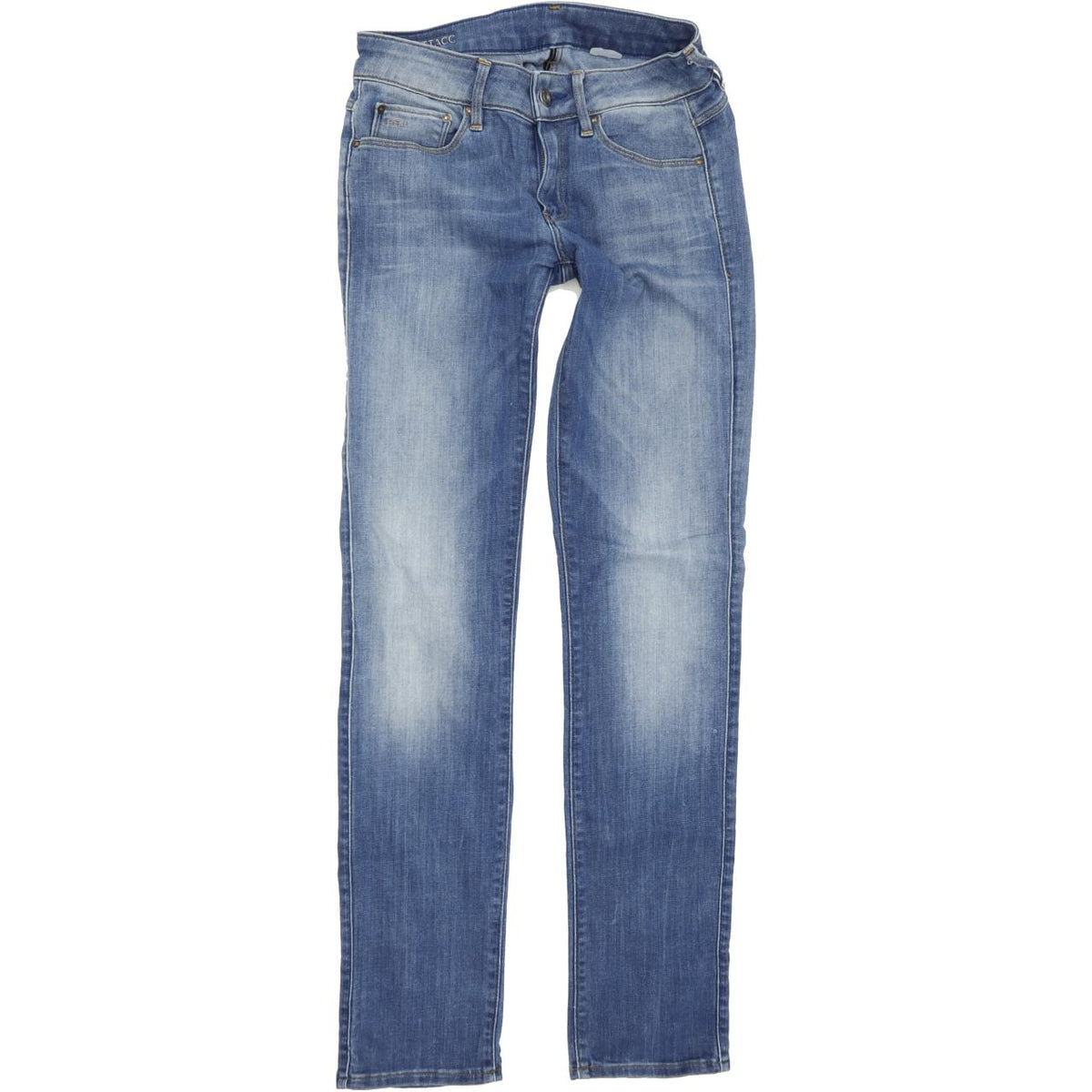 G-Star Women Blue Straight Slim Stretch Jeans W28 L32