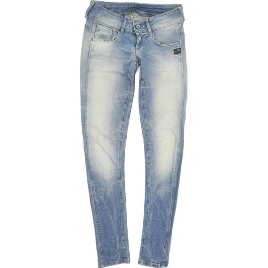 G-Star Midge Cody Women Blue Skinny Slim Stretch Jeans W25 L32