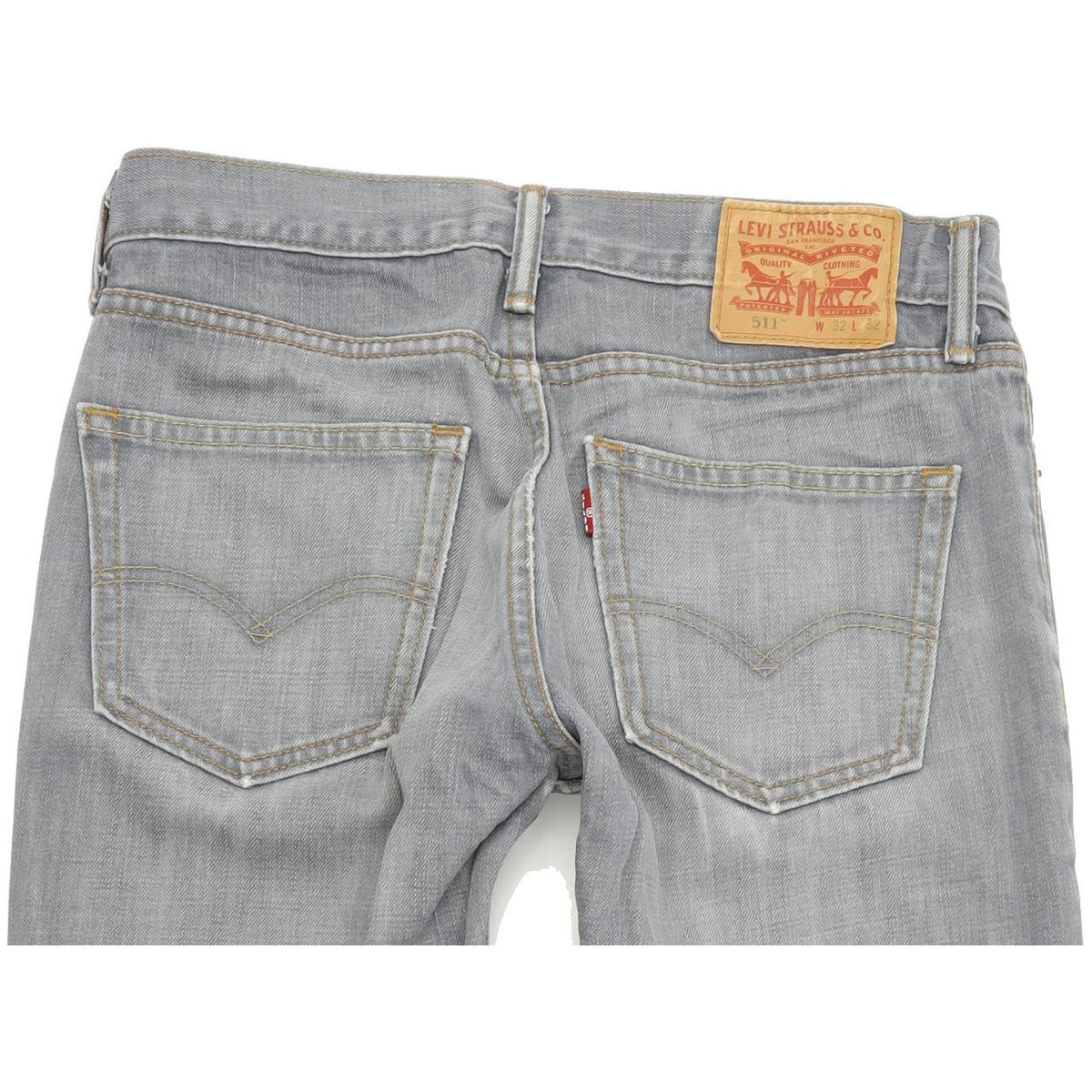 Levi's 511 Men Grey Straight Slim Jeans W32 L32