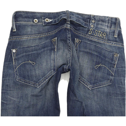 G-Star Women Blue Straight Regular Stretch Jeans W26 L32