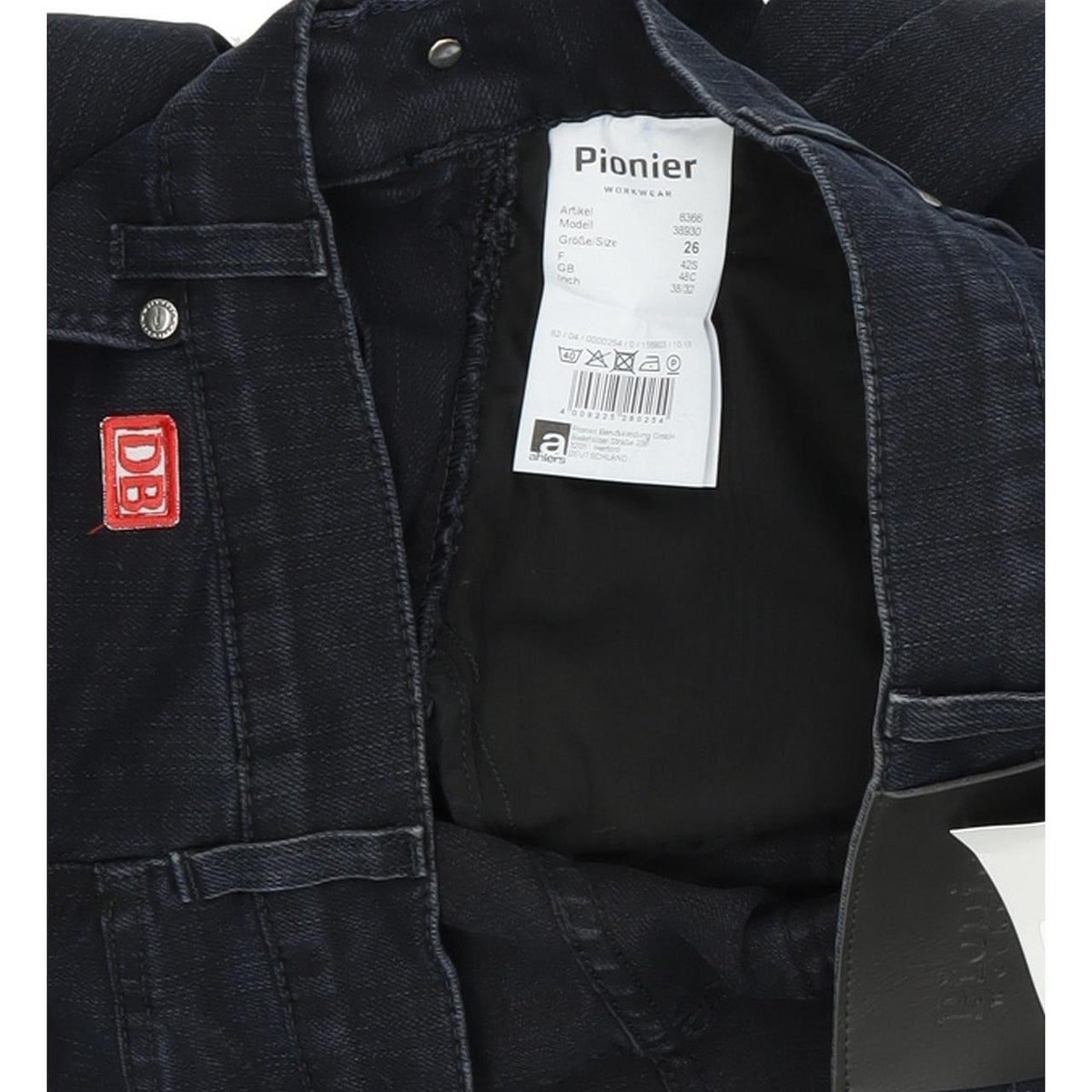 Pioneer Blue Straight Regular Stretch Jeans High Waisted W38 L32