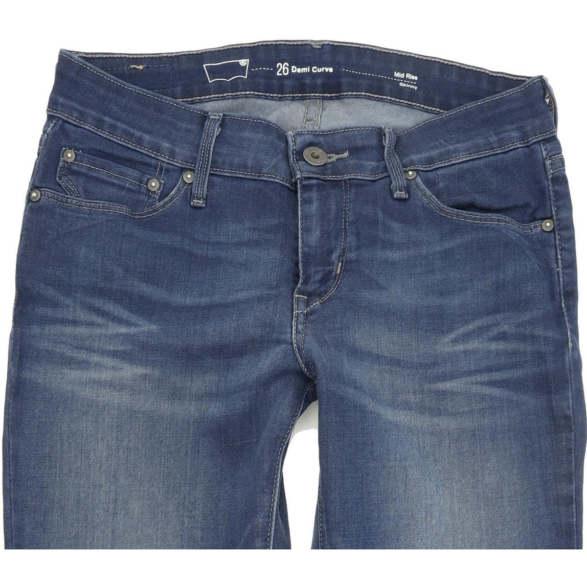 Levi's Demi Curve Women Blue Skinny Slim Stretch Jeans W26 L32