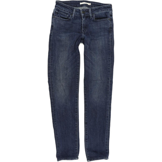 Levi's 712 Women Blue Skinny Slim Stretch Jeans W25 L28