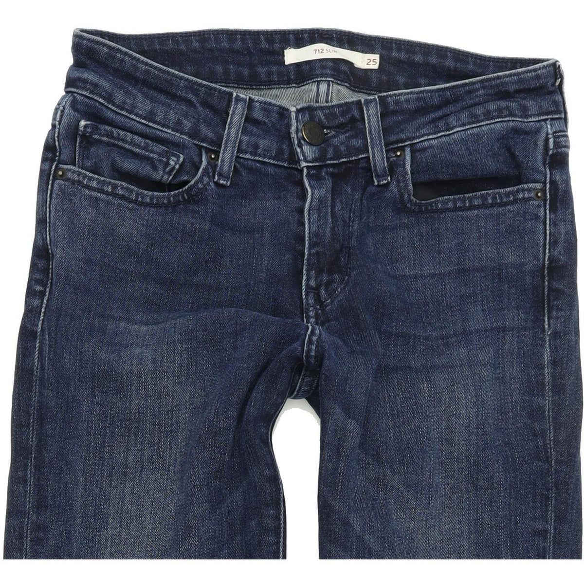 Levi's 712 Women Blue Skinny Slim Stretch Jeans W25 L28