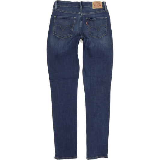 Levi's Mid Rise Women Blue Skinny Slim Stretch Jeans W27 L32