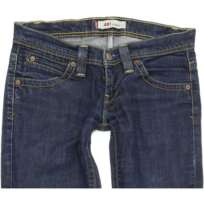Levi's 481 Women Blue Skinny Slim Stretch Jeans W26 L32