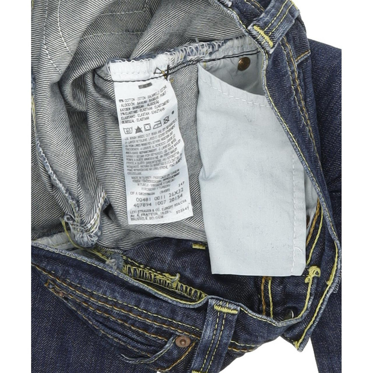 Levi's 481 Women Blue Skinny Slim Stretch Jeans W26 L32