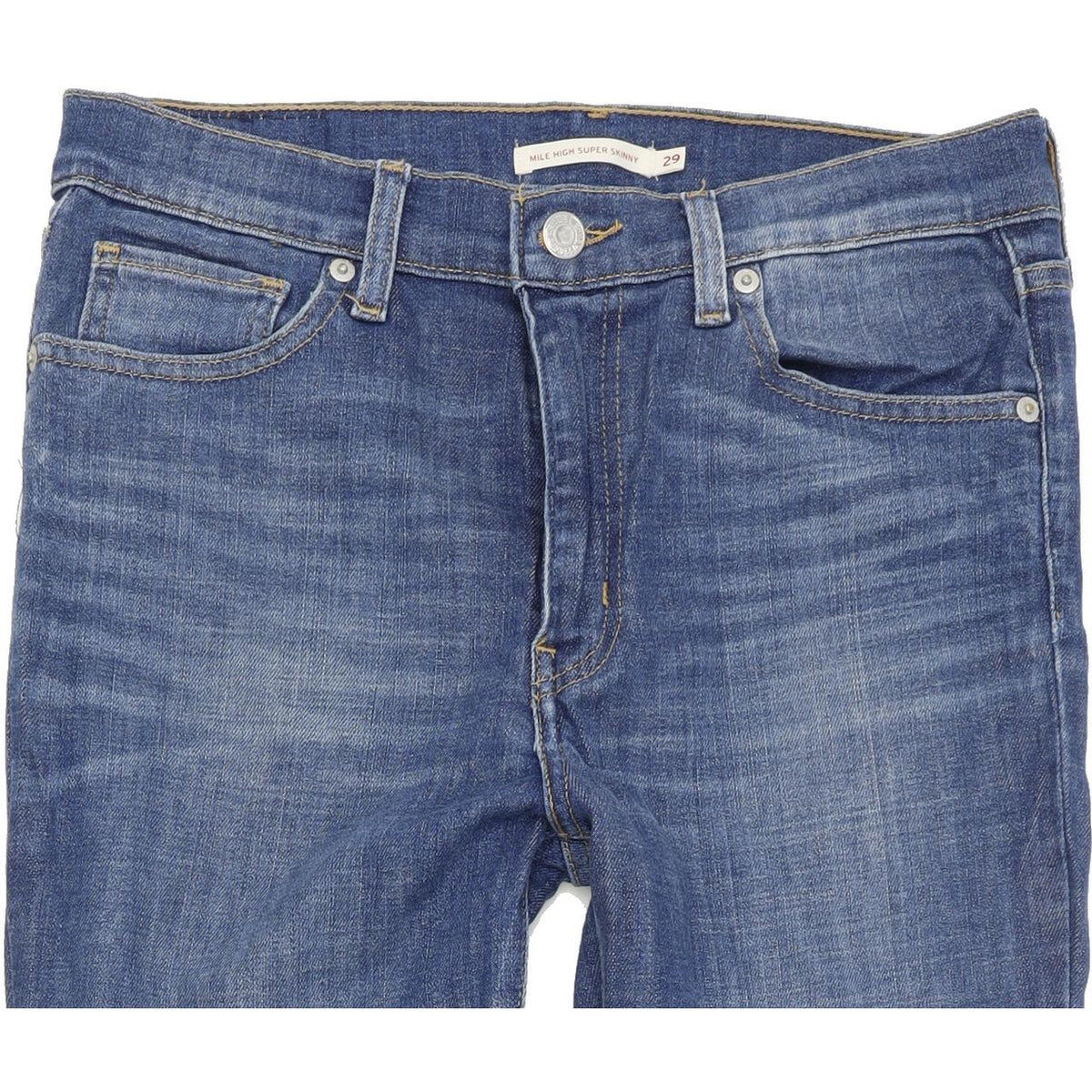 Levi's Mile High Women Blue Skinny Slim Stretch Jeans W29 L32