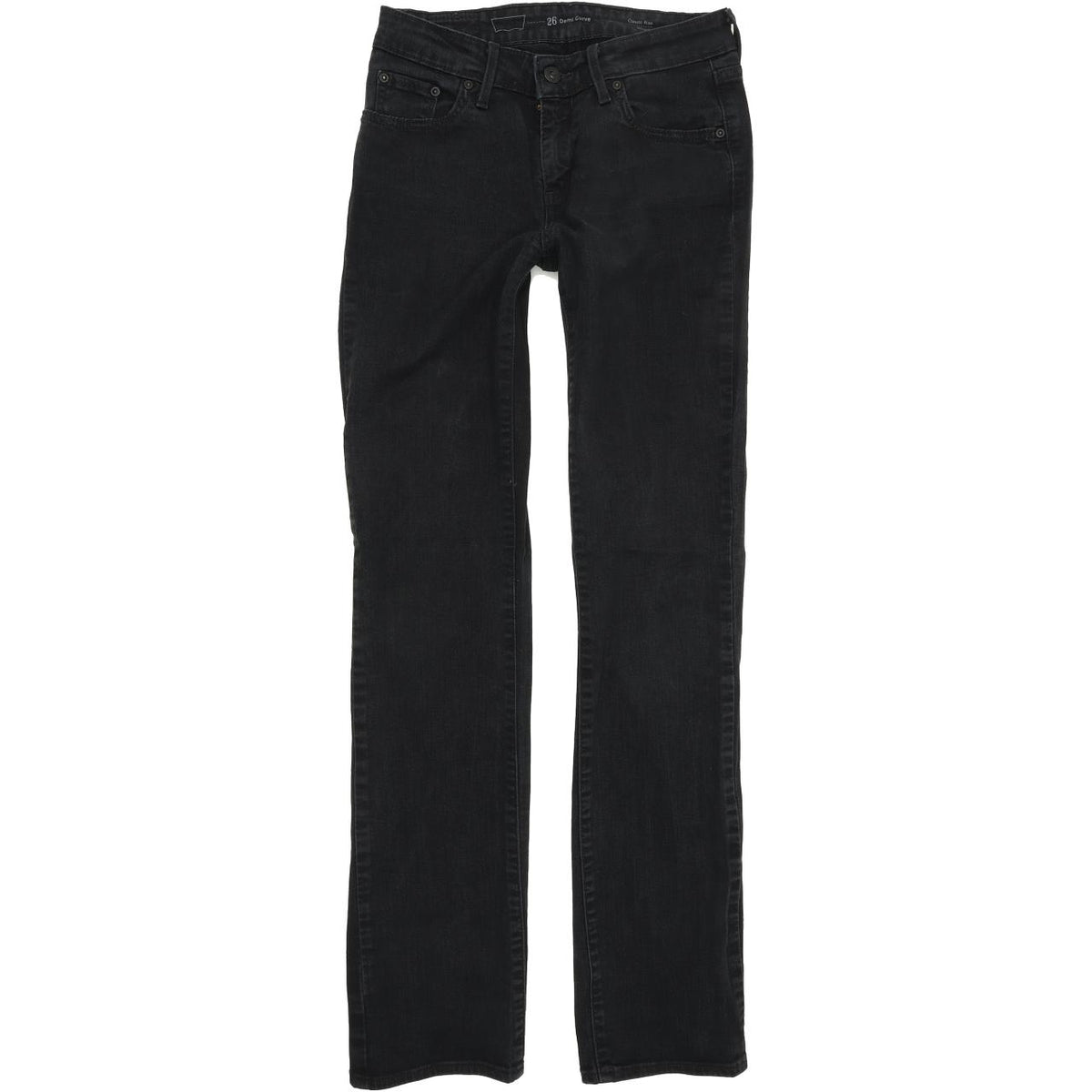 Levi's Women Black Straight Regular Stretch Jeans W26 L32