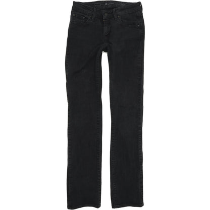 Levi's Women Black Straight Regular Stretch Jeans W26 L32