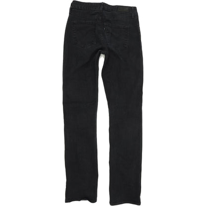 Levi's Women Black Straight Regular Stretch Jeans W26 L32