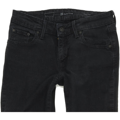 Levi's Women Black Straight Regular Stretch Jeans W26 L32