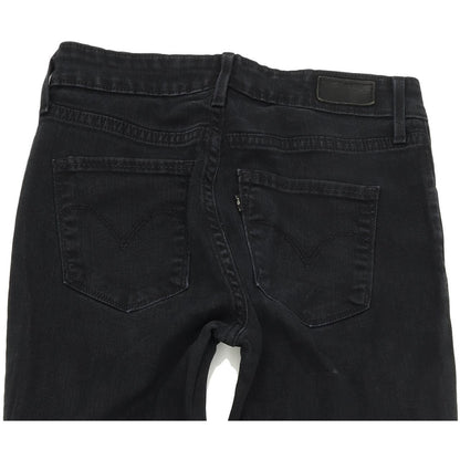 Levi's Women Black Straight Regular Stretch Jeans W26 L32