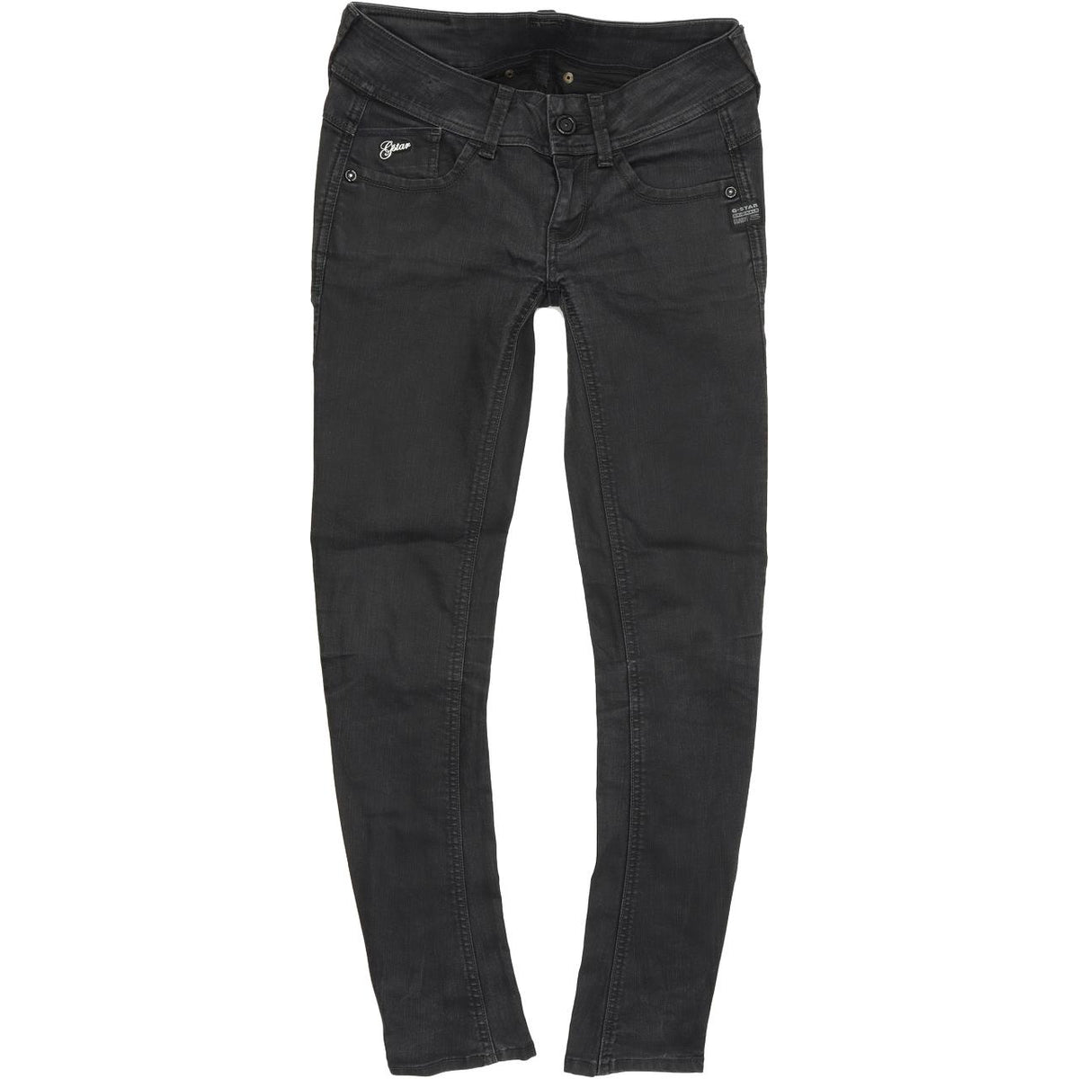 G-Star Lynn Women Black Skinny Slim Stretch Jeans W26 L30