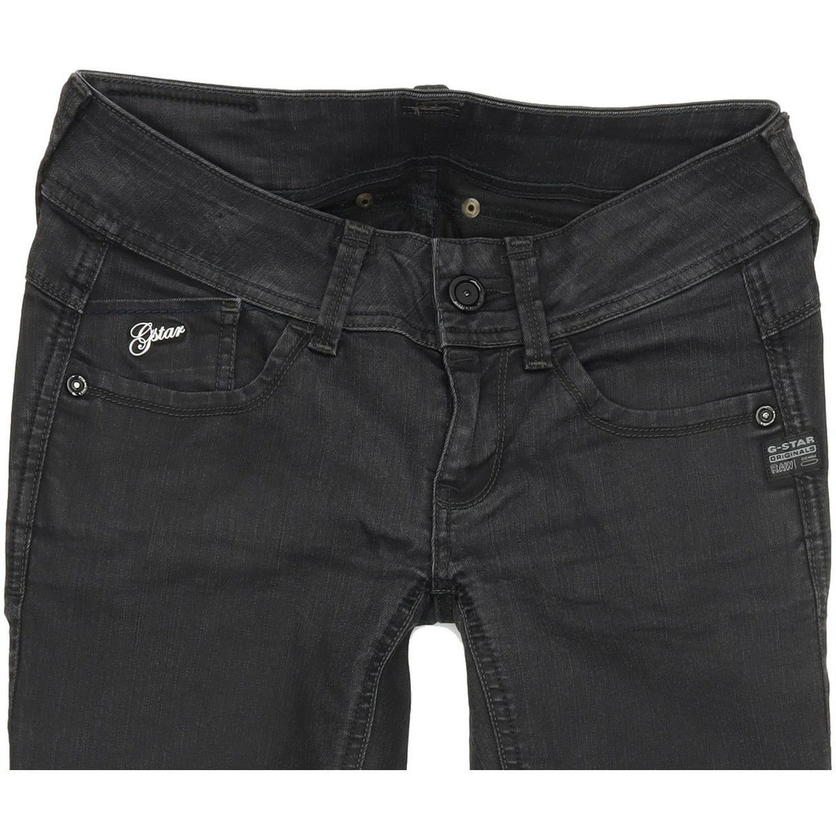 G-Star Lynn Women Black Skinny Slim Stretch Jeans W26 L30