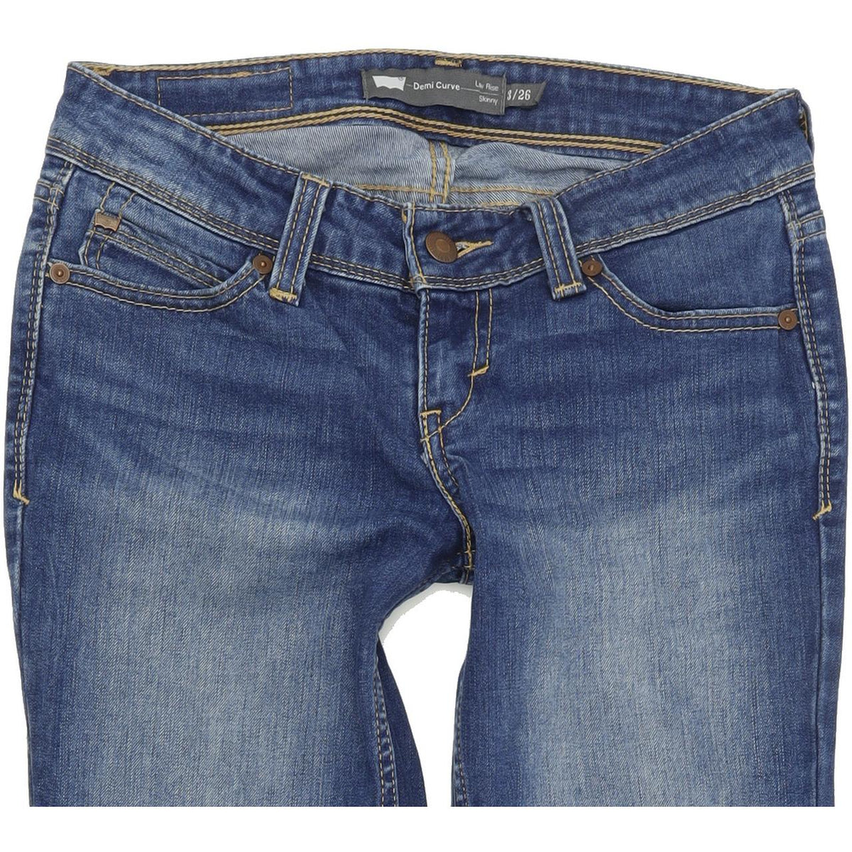 Levi's Demi Curve Women Blue Skinny Slim Stretch Jeans W26 L31
