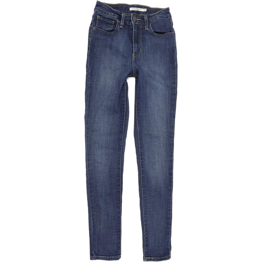 Levi's 721 Women Blue Skinny Slim Stretch Jeans W25 L30