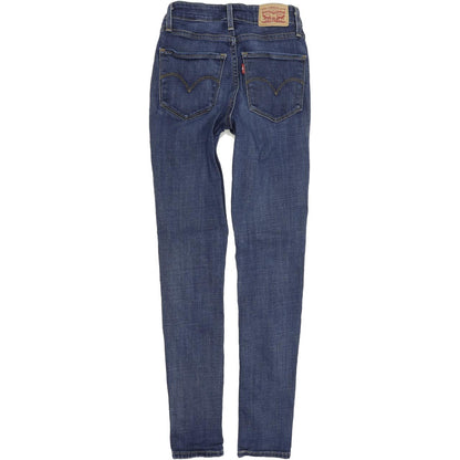 Levi's 721 Women Blue Skinny Slim Stretch Jeans W25 L30