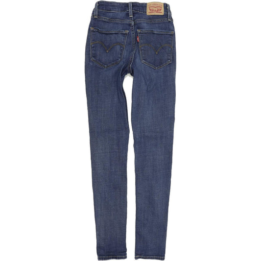 Levi's 721 Women Blue Skinny Slim Stretch Jeans W25 L30