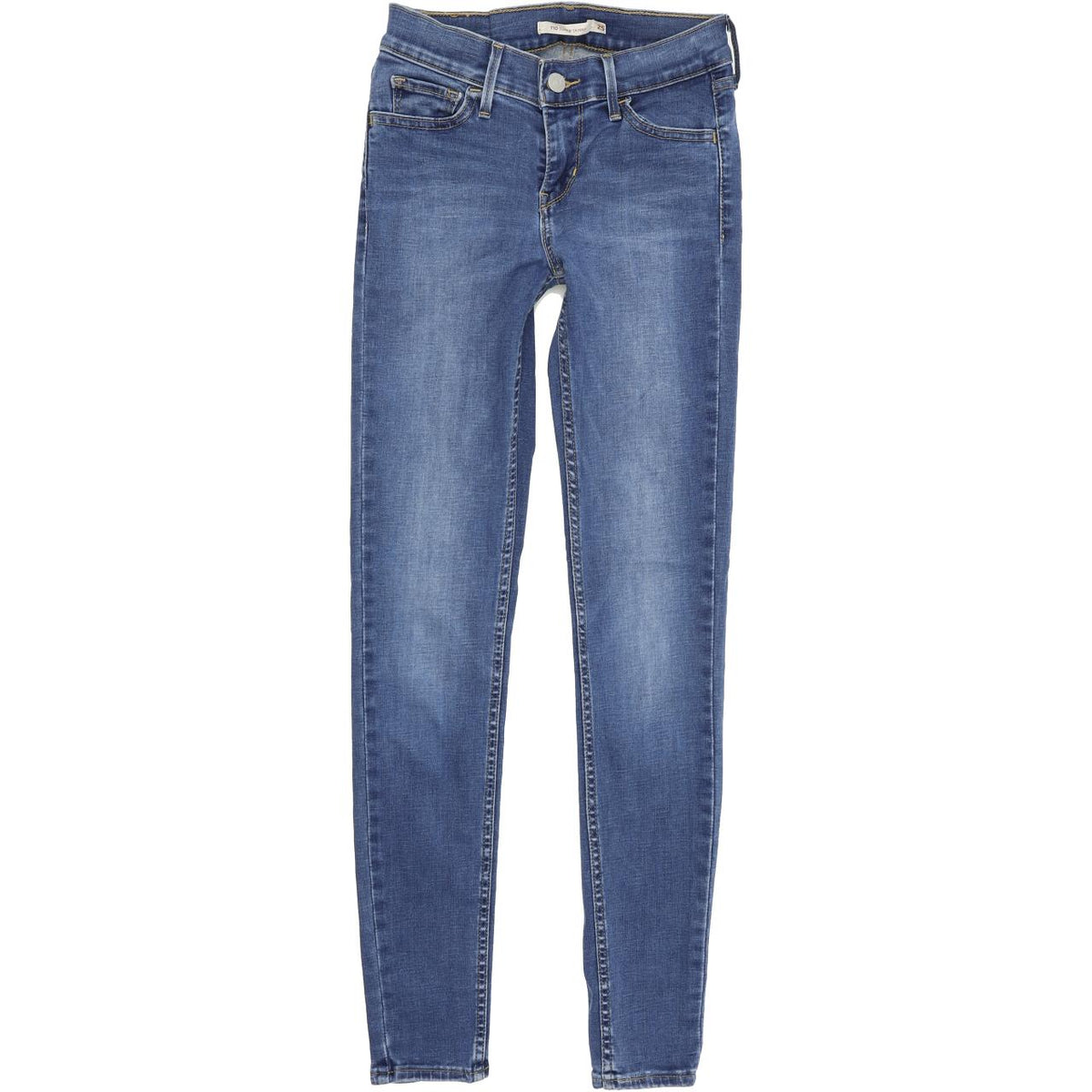Levi's 710 Super Women Blue Skinny Slim Stretch Jeans W25 L30