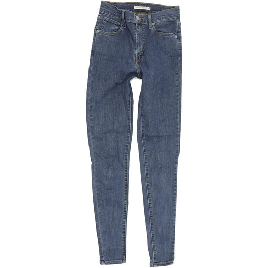 Levi's Mile High Women Blue Skinny Slim Stretch Jeans W26 L32
