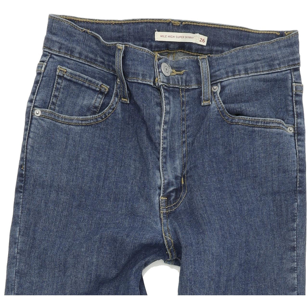 Levi's Mile High Women Blue Skinny Slim Stretch Jeans W26 L32