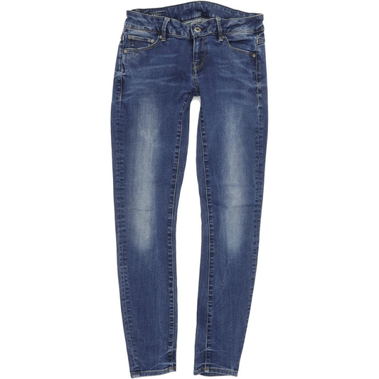 G-Star 3301 Women Blue Skinny Slim Stretch Jeans W27 L30