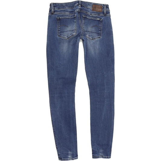 G-Star 3301 Women Blue Skinny Slim Stretch Jeans W27 L30