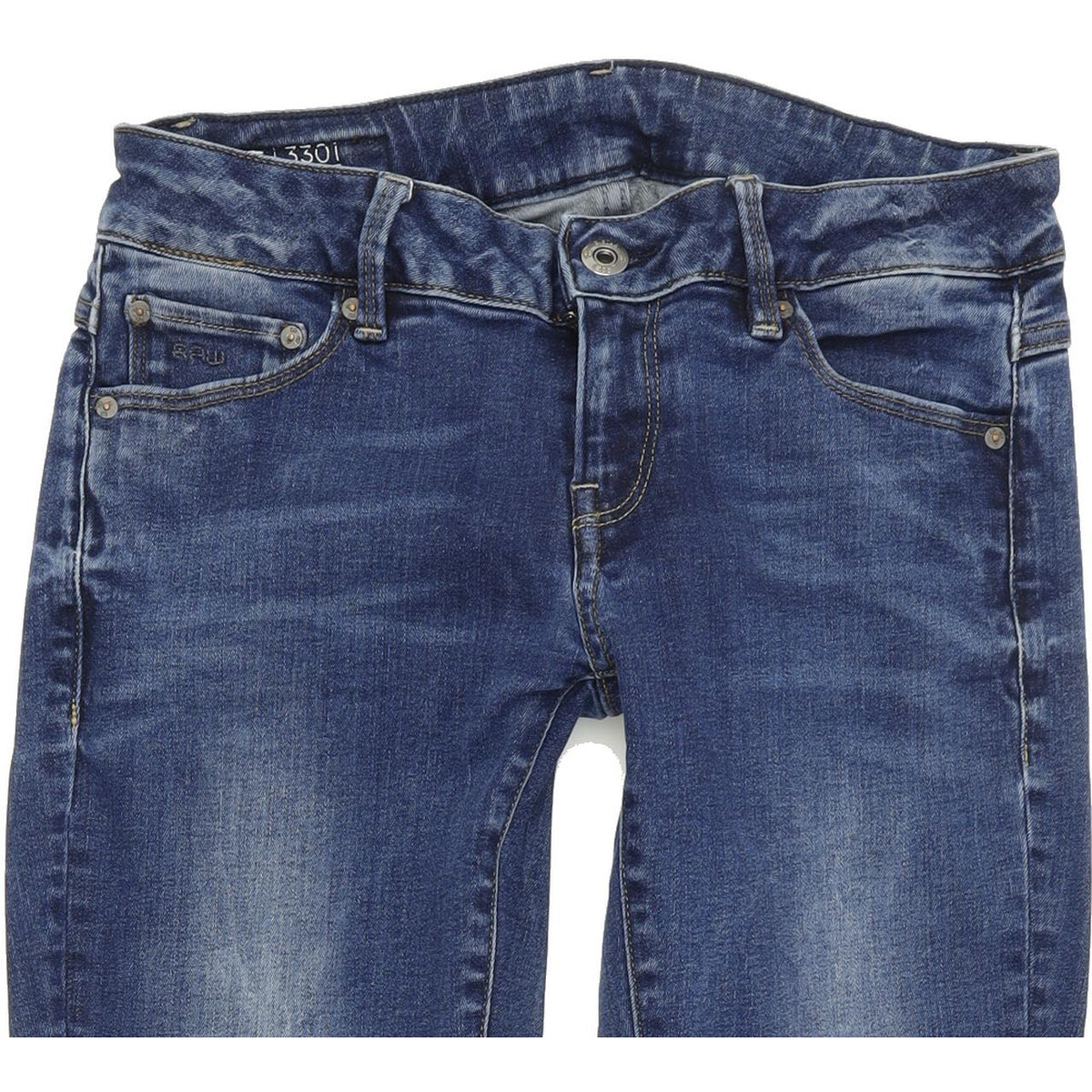 G-Star 3301 Women Blue Skinny Slim Stretch Jeans W27 L30