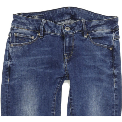 G-Star 3301 Women Blue Skinny Slim Stretch Jeans W27 L30
