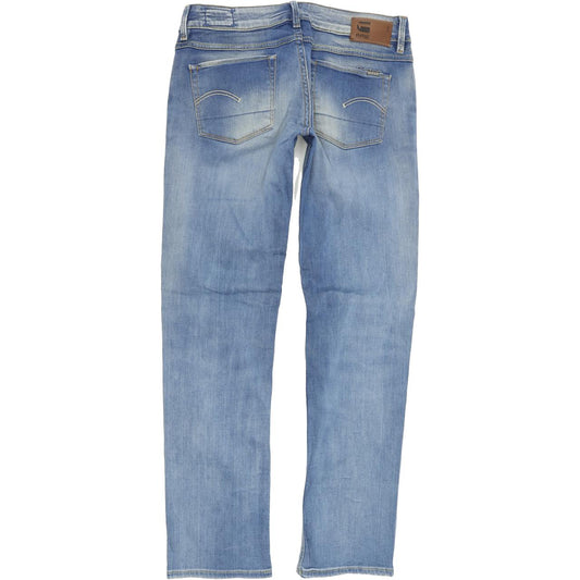 G-Star 3301 Women Blue Straight Regular Stretch Jeans W27 L30