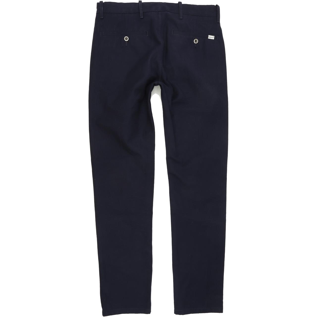 Levi's Men Blue Straight Regular Chino Trousers W32 L33