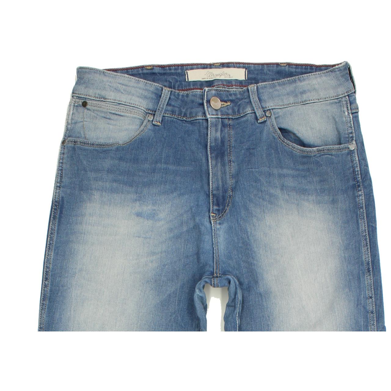 Wrangler Boyfriend Women Blue Skinny Slim Boyfriend Stretch Jeans W28 L32