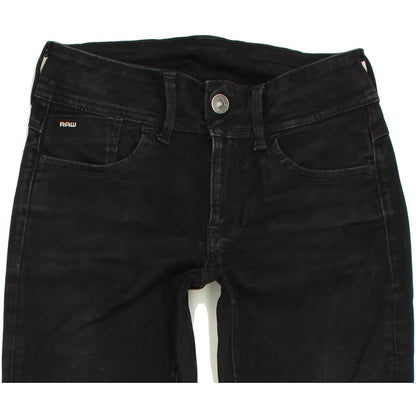 G-Star Lynne Women Black Skinny Slim Jeans W27 L29