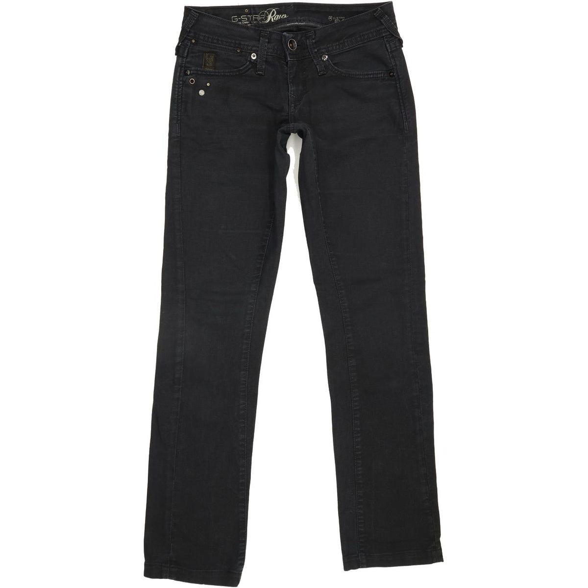 G-Star 3301 Women Black Skinny Slim Jeans W26 L30