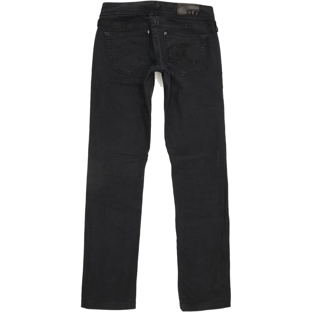 G-Star 3301 Women Black Skinny Slim Jeans W26 L30