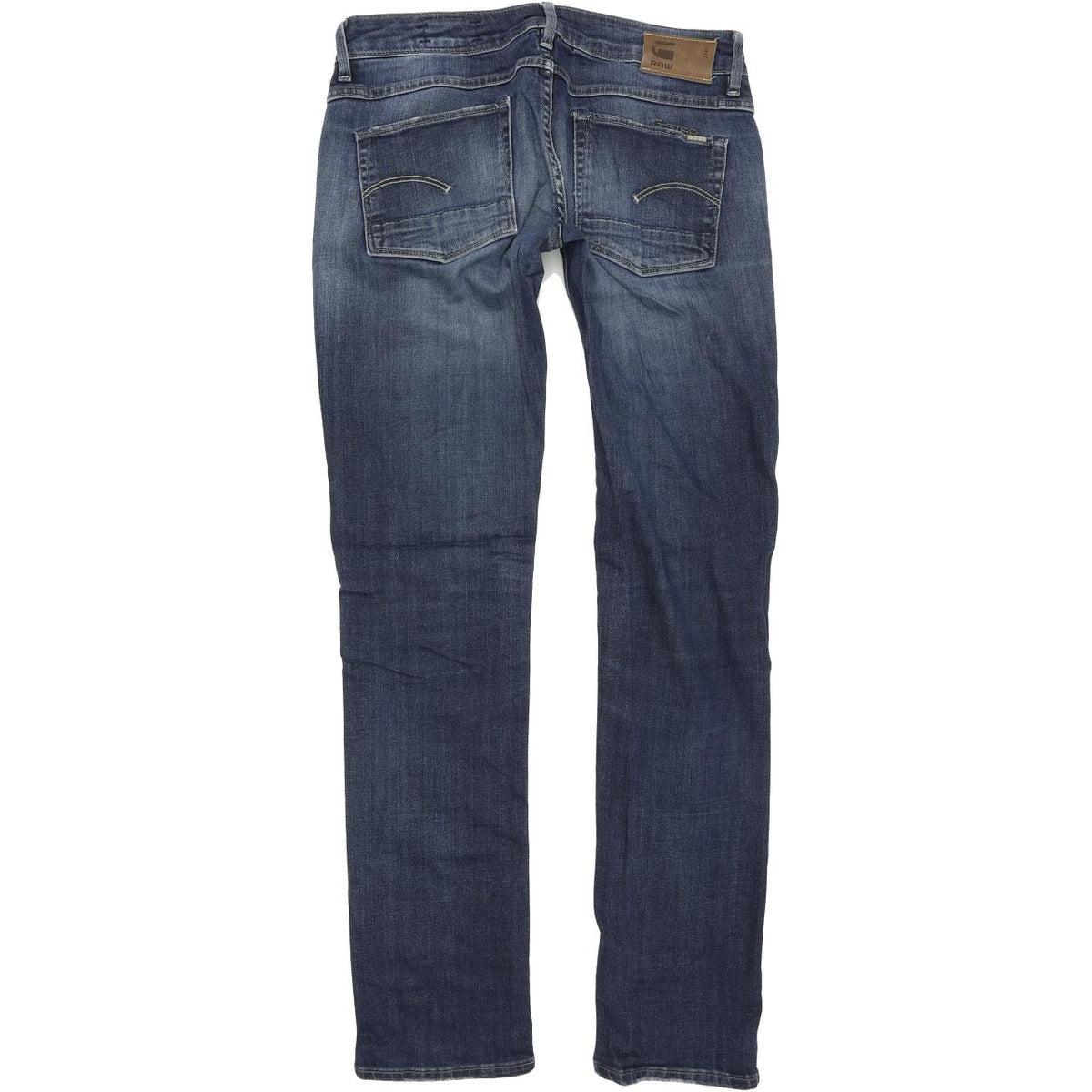 G-Star 3301 Women Blue Straight Regular Stretch Jeans W28 L32