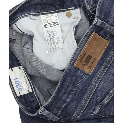 G-Star 3301 Women Blue Straight Regular Stretch Jeans W28 L32