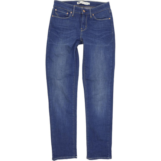 Levi's Demi Curve Women Blue Straight Slim Stretch Jeans W27 L31