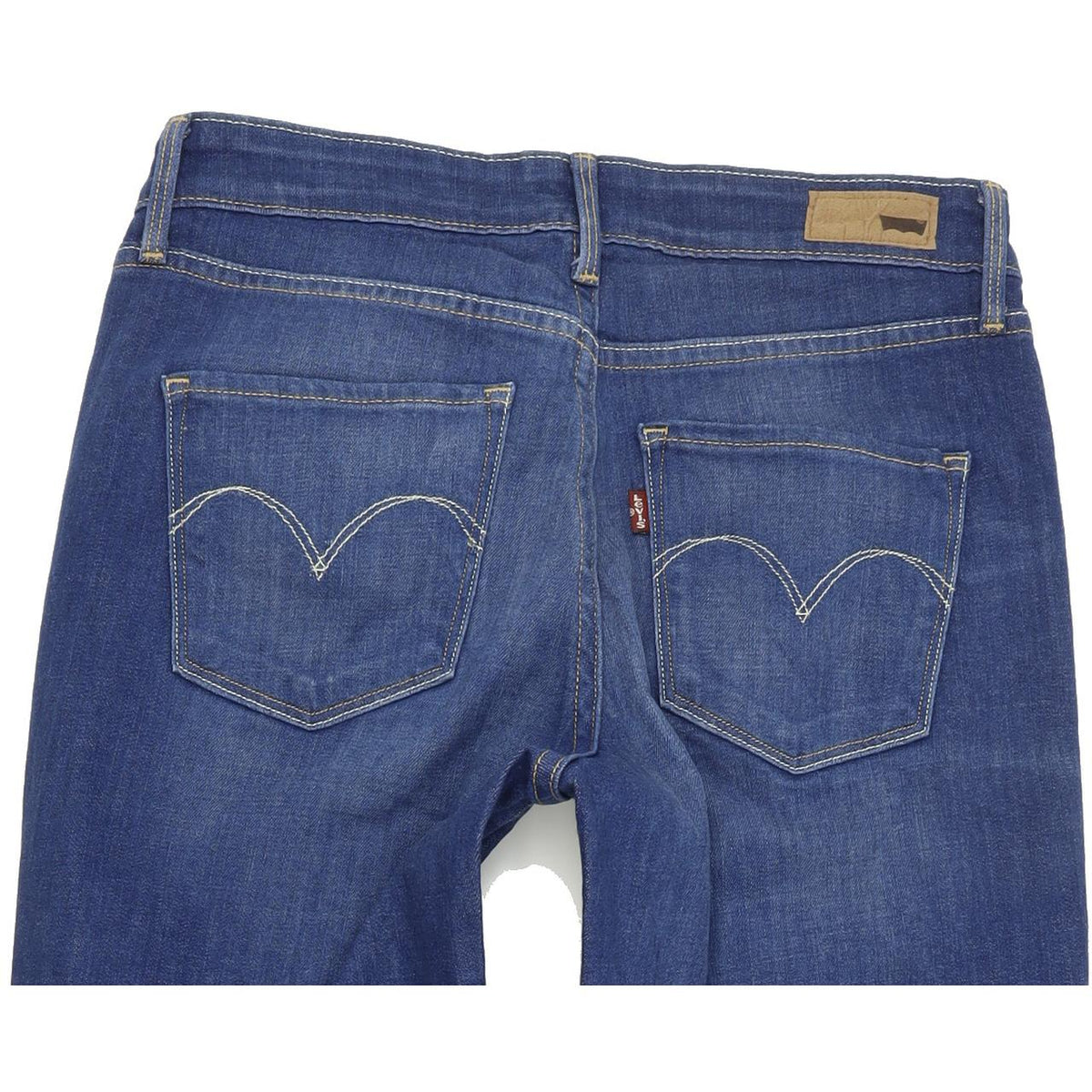 Levi's Demi Curve Women Blue Straight Slim Stretch Jeans W27 L31
