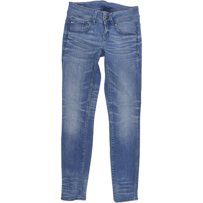 G-Star Lynn Mid Women Blue Skinny Slim Stretch Jeans W26 L30
