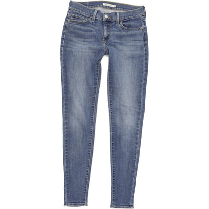 Levi's 710 Women Blue Skinny Slim Stretch Jeans W28 L30