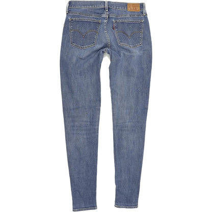 Levi's 710 Women Blue Skinny Slim Stretch Jeans W28 L30