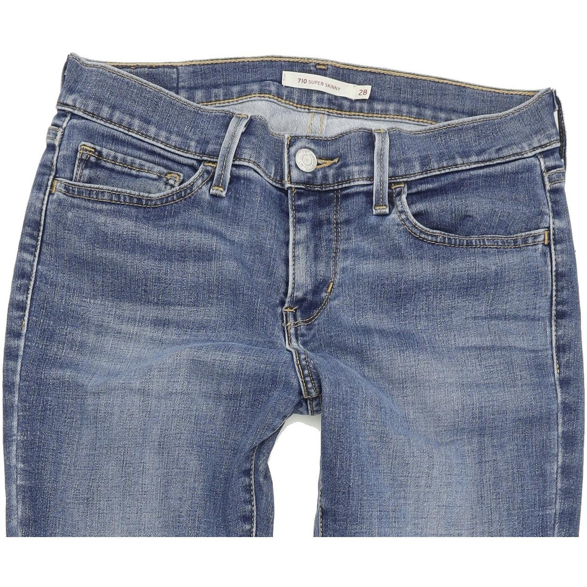 Levi's 710 Women Blue Skinny Slim Stretch Jeans W28 L30