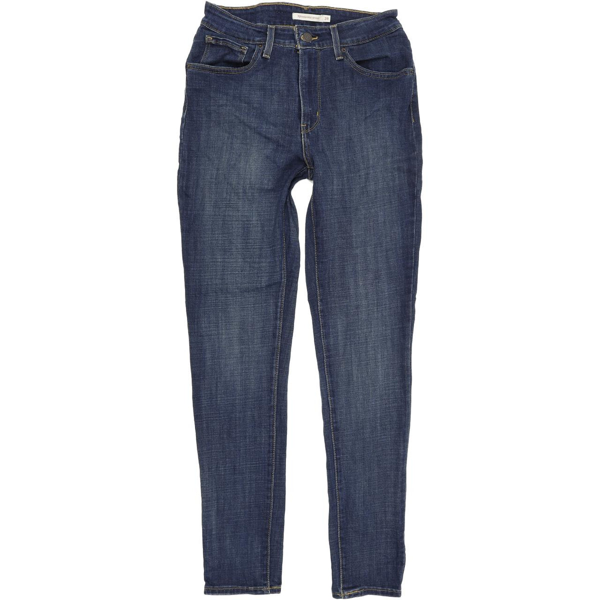 Levi's 721 High Women Blue Skinny Slim Stretch Jeans W28 L30