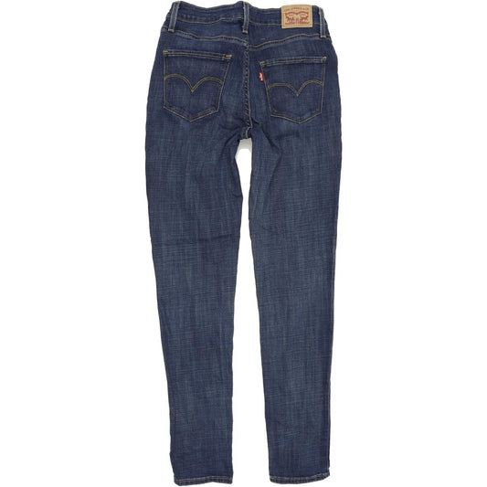 Levi's 721 High Women Blue Skinny Slim Stretch Jeans W28 L30