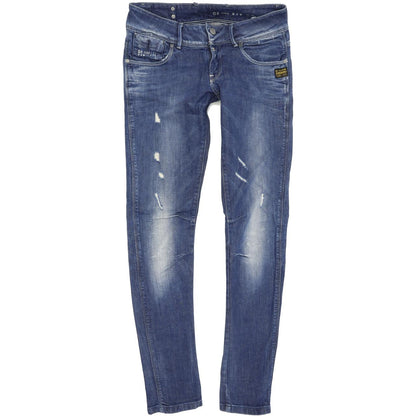 G-Star Fender Women Blue Skinny Slim Stretch Jeans W29 L32